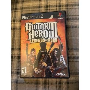 Sony PlayStation 2 PS2 Guitar Hero Legends of Rock Game Only